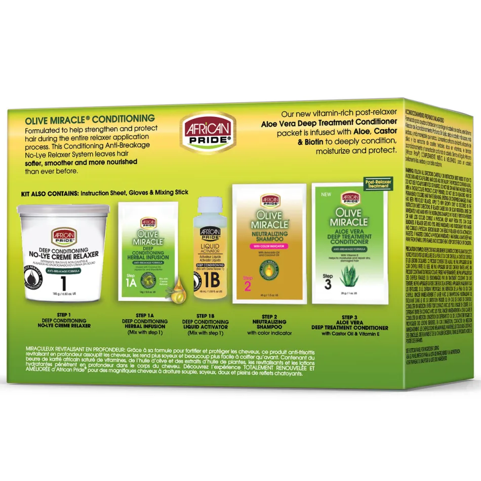 African Pride Olive Miracle No-Lye Relaxer Super