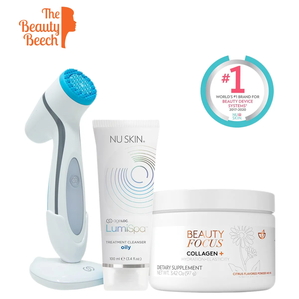 ageLOC® LumiSpa® Kit (Oily)& Beauty Focus™ Collagen  Pack
