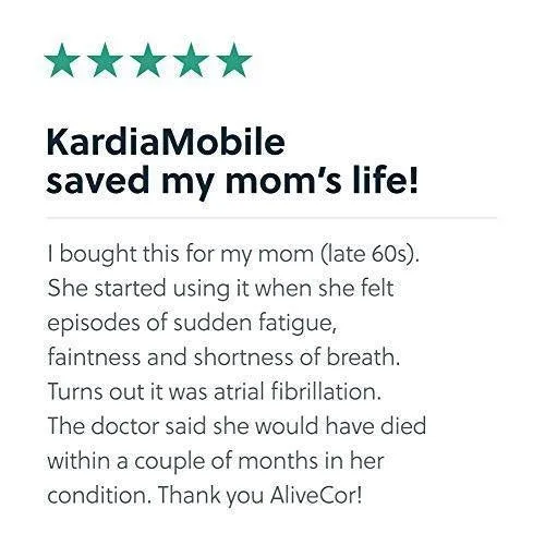 AliveCor KardiaMobile Personal EKG | FDA-Cleared | Detects AFib