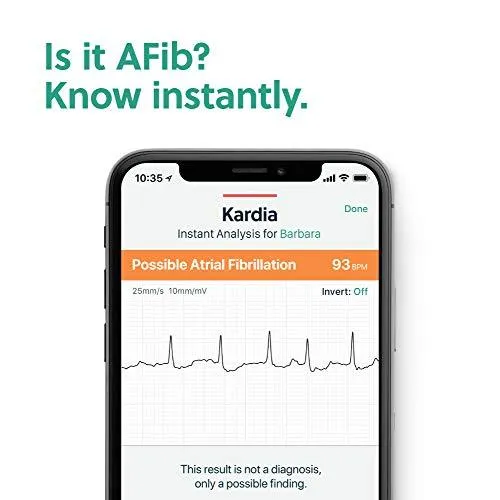AliveCor KardiaMobile Personal EKG | FDA-Cleared | Detects AFib
