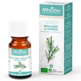 Altheabio Organic Rosemary Cineol Organic Essential Oil | 10 ml | For Aromatherapy or as Room Fragrance in Essential Oil Diffuser