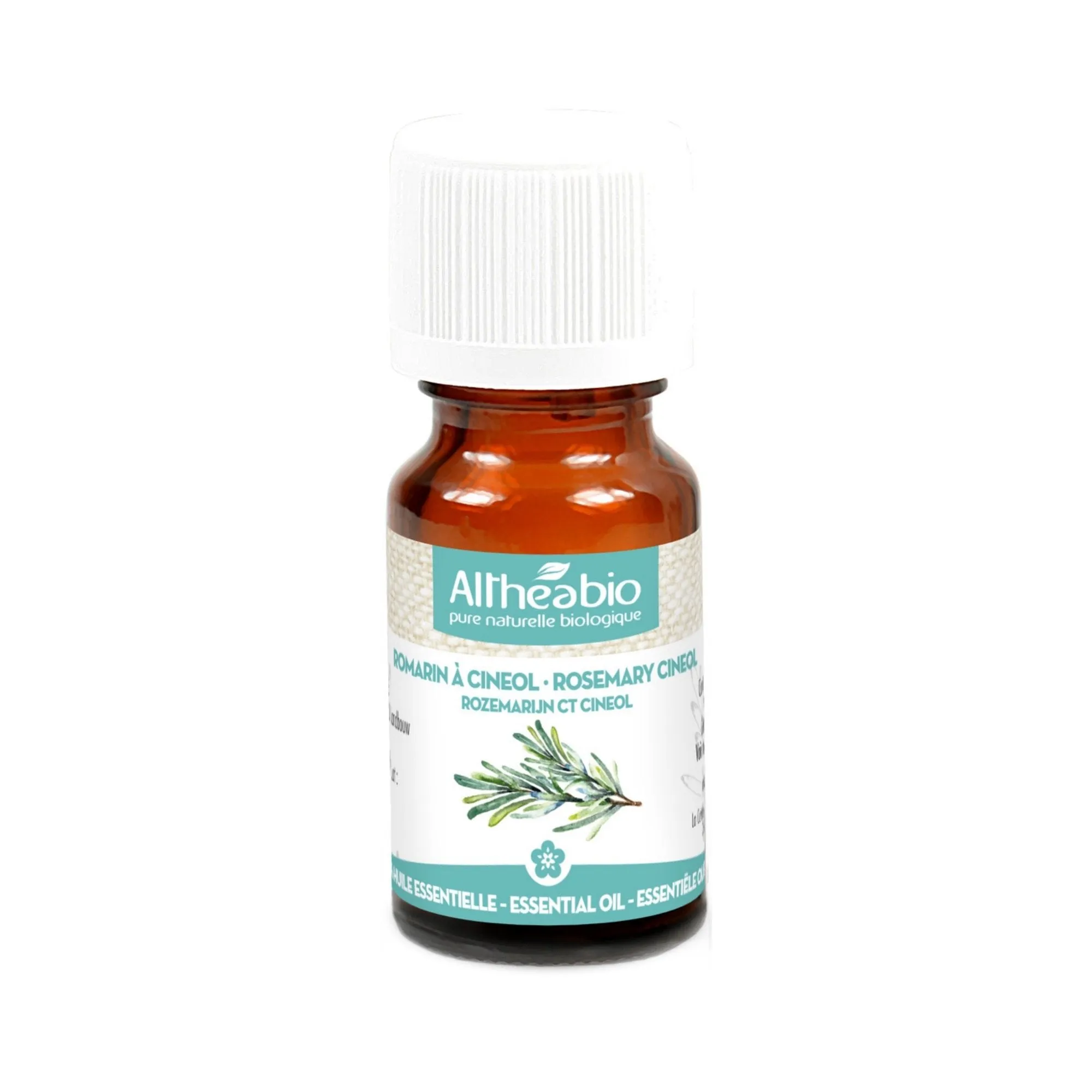 Altheabio Organic Rosemary Cineol Organic Essential Oil | 10 ml | For Aromatherapy or as Room Fragrance in Essential Oil Diffuser