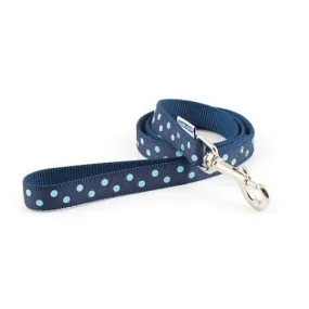 Ancol Vintage Dog Lead Polka Navy 1mx19mm