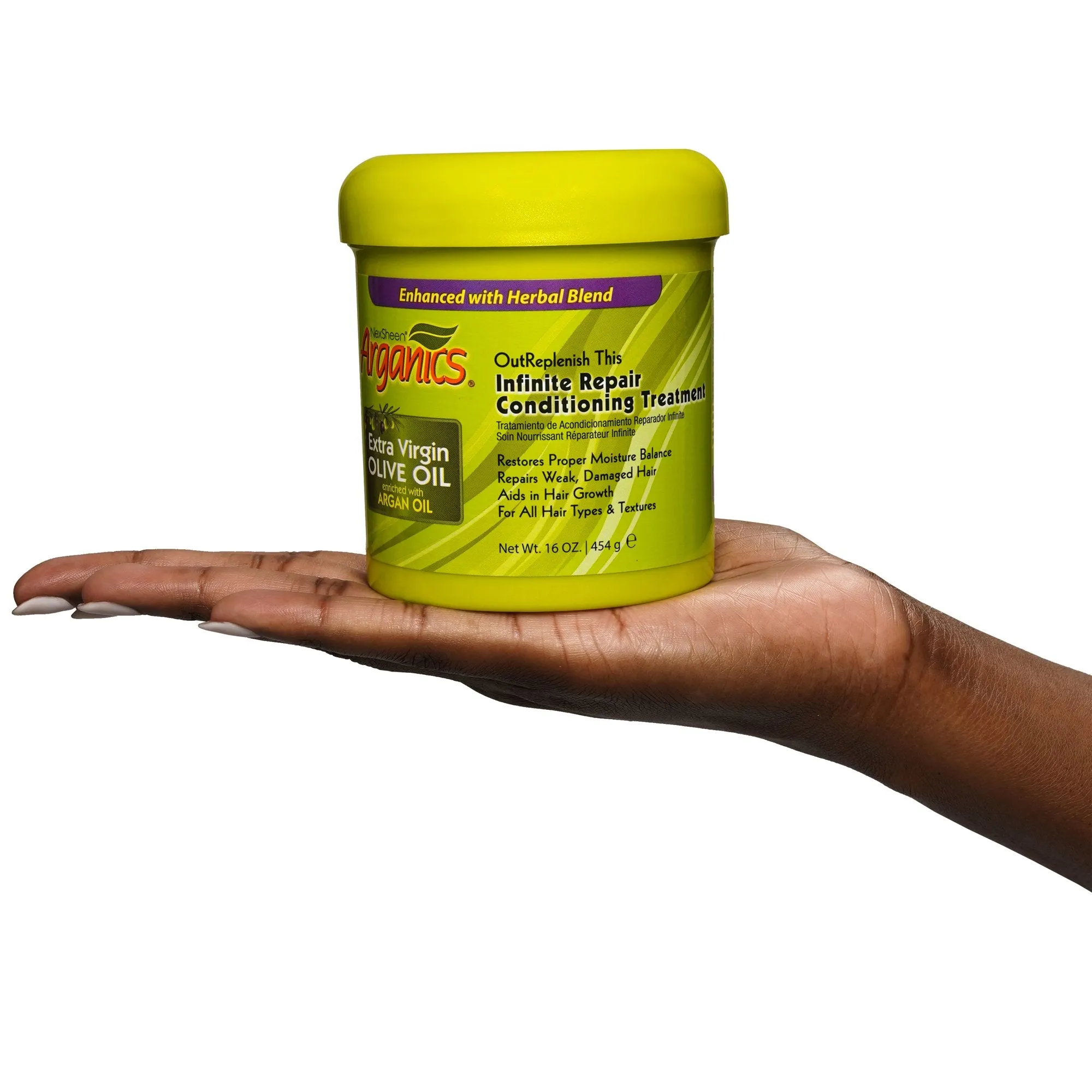 Arganics Extra Virgin Olive Oil Infinite Repair Conditioning Treatment 454g