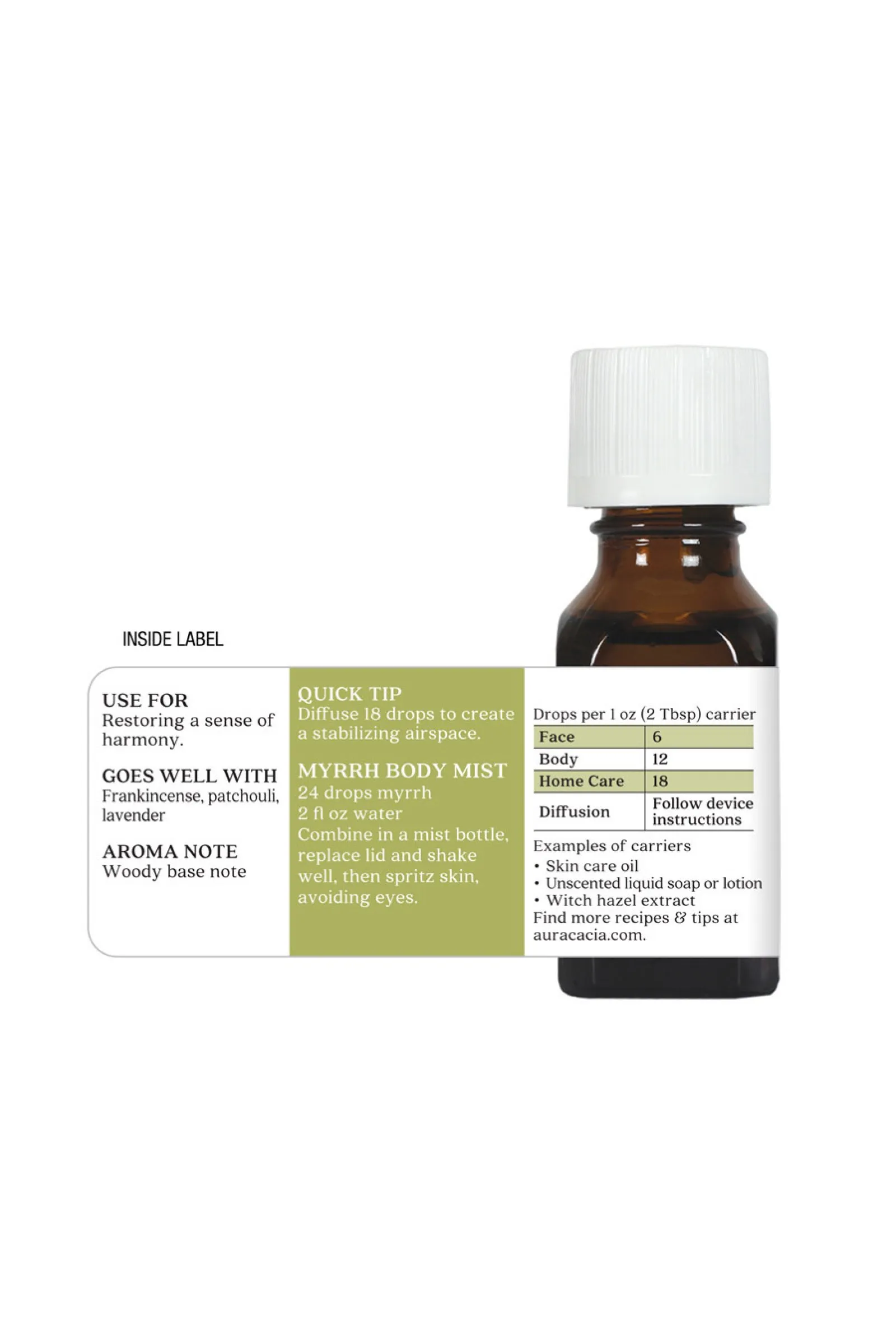 Aura Cacia Myrrh Oil 15ml