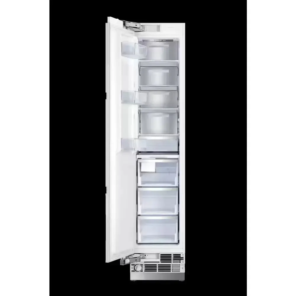 Bold 48 In. 25.2 CF TTL. Counter-Depth Built-In Side-By-Side Refrigerator in White with Chrome Handles