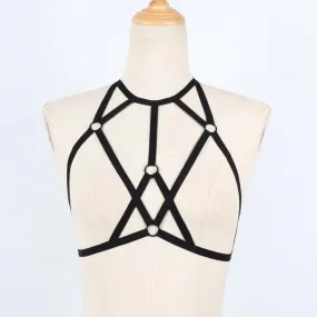 Bondage Cage Harness Bra Goth Fetish Lingerie