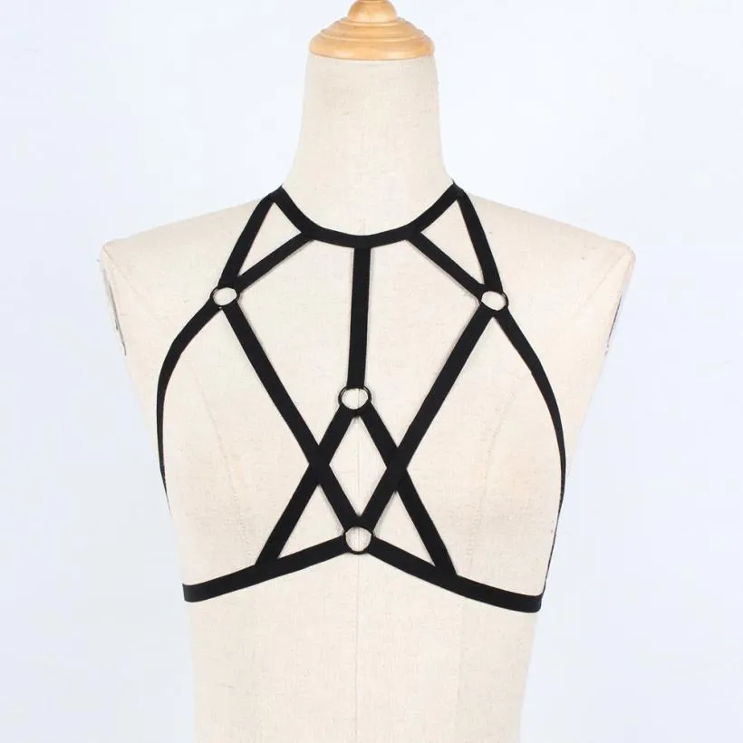 Bondage Cage Harness Bra Goth Fetish Lingerie