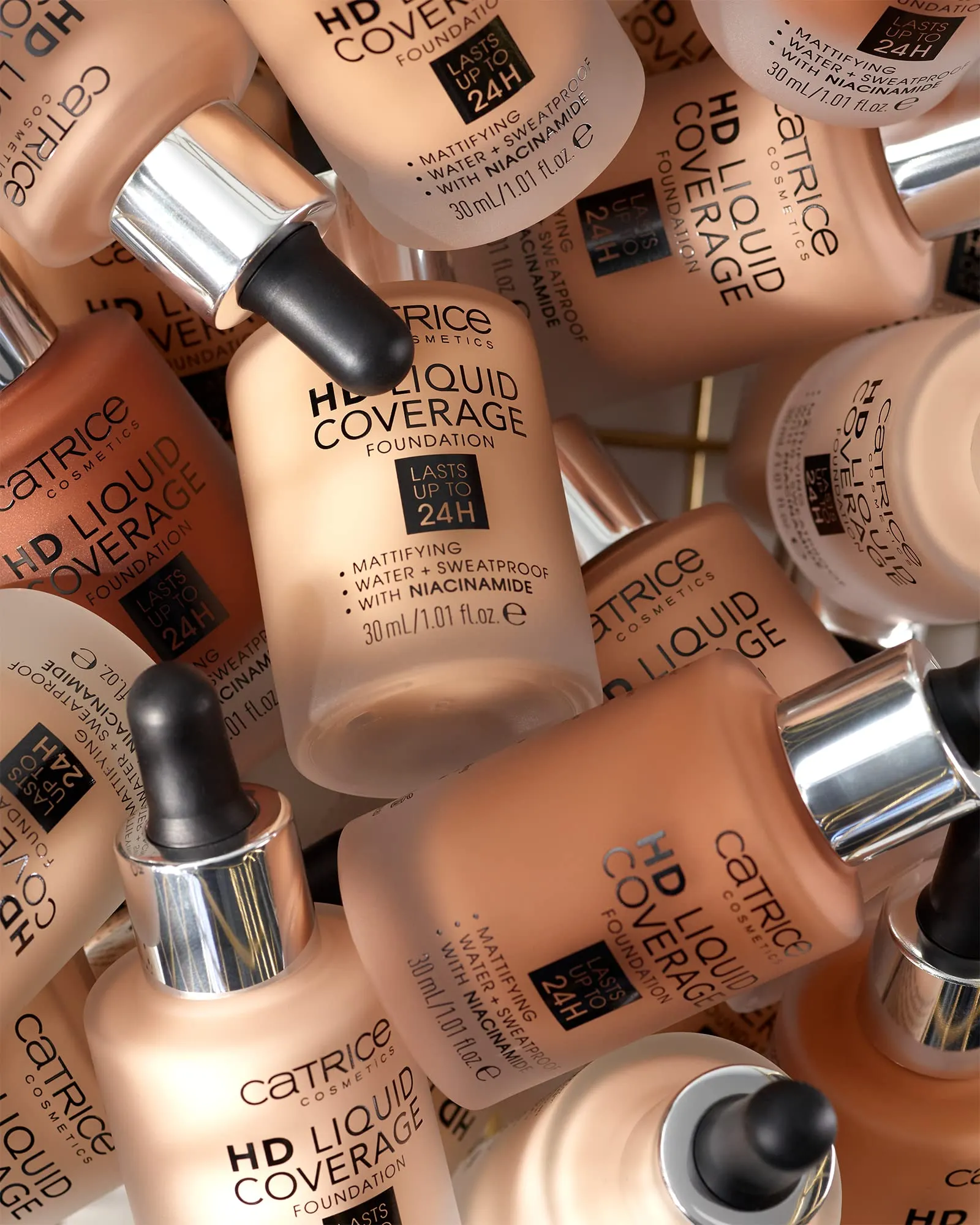 Catrice | HD Liquid Coverage Foundation | High & Natural Coverage | Vegan & Cruelty Free (044 | Deeply Rose)