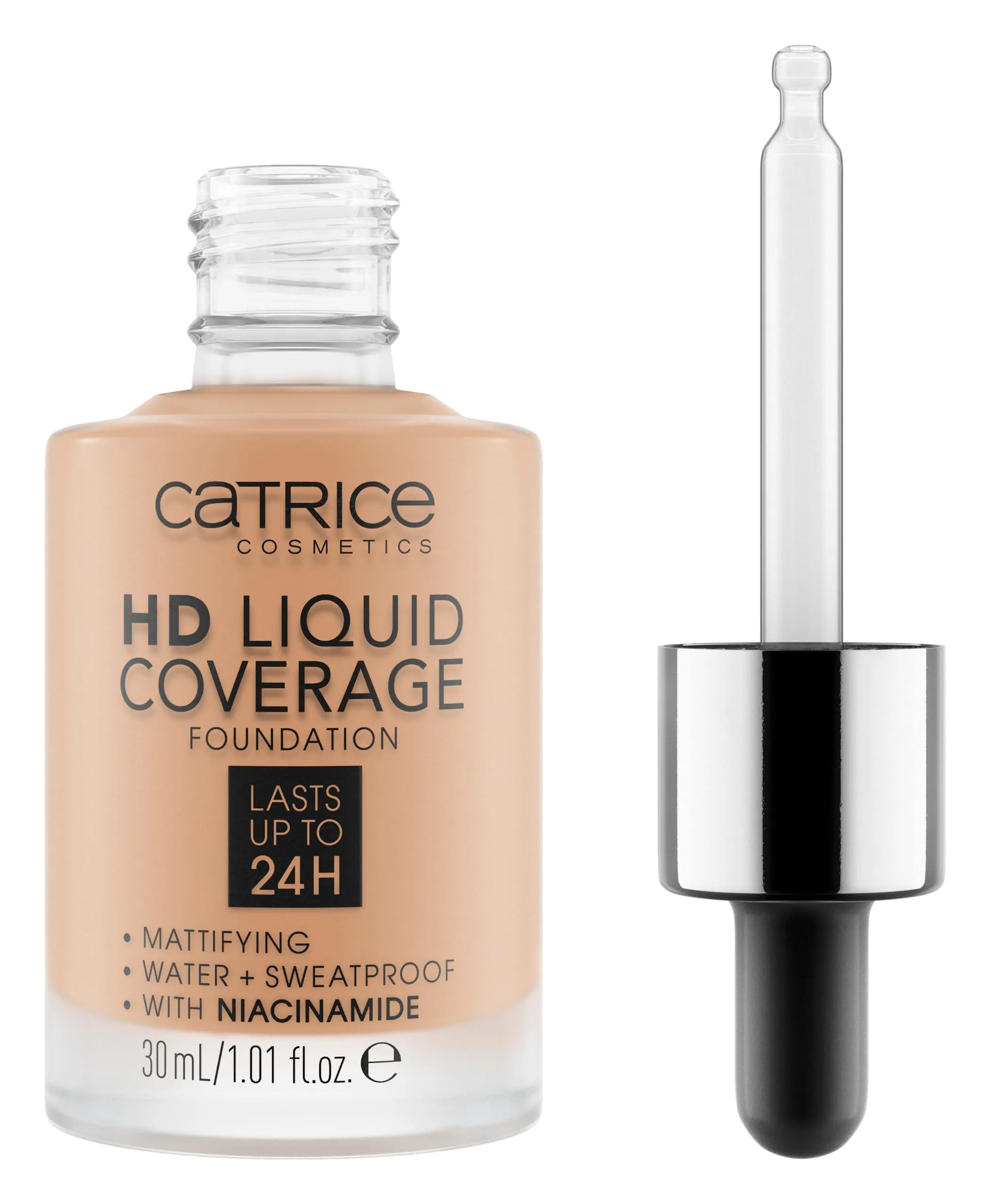 Catrice | HD Liquid Coverage Foundation | High & Natural Coverage | Vegan & Cruelty Free (044 | Deeply Rose)