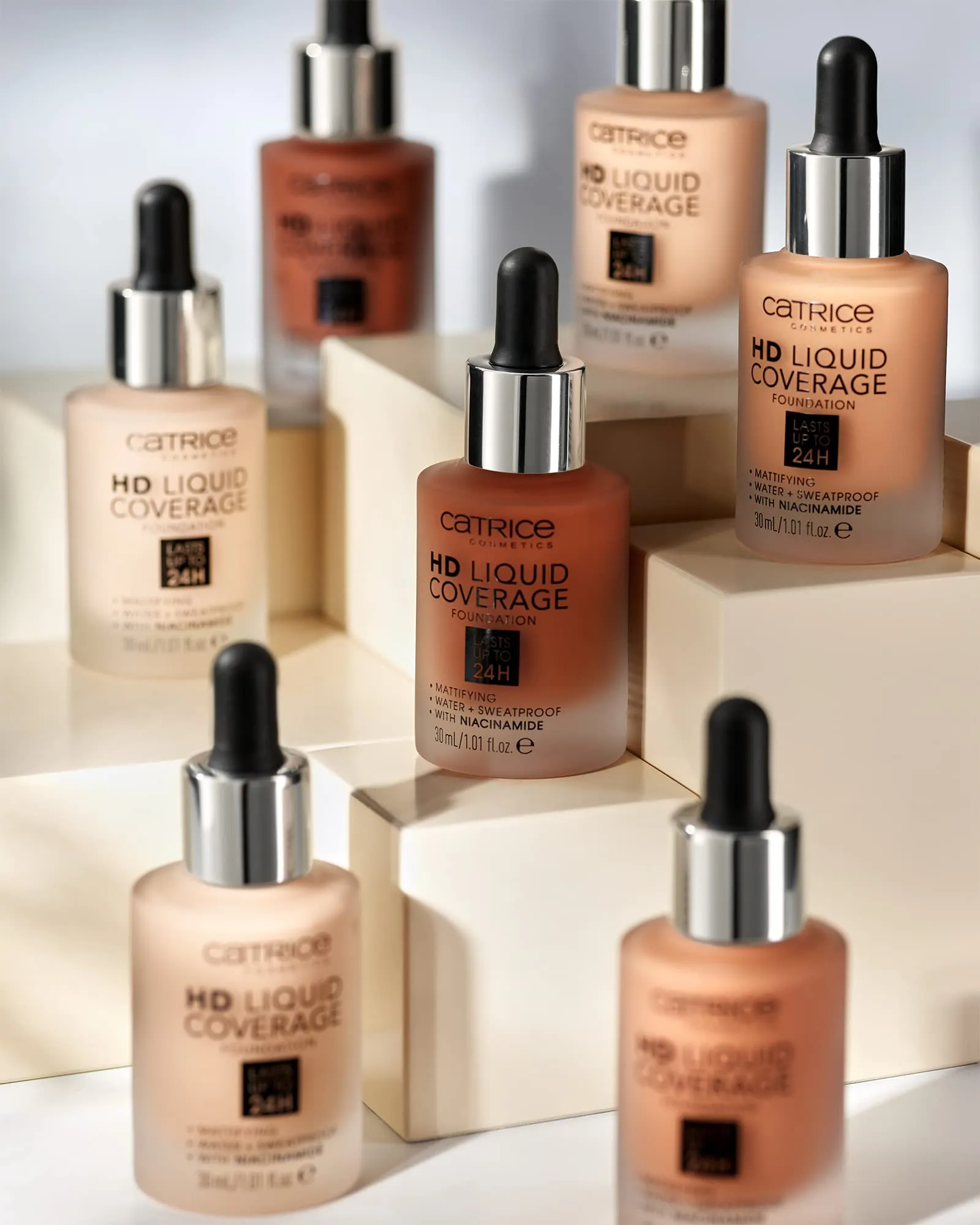 Catrice | HD Liquid Coverage Foundation | High & Natural Coverage | Vegan & Cruelty Free (044 | Deeply Rose)