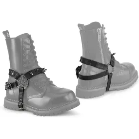 DA-510 Demonia Alternative Fashion Faux Leather Boot Harnesses