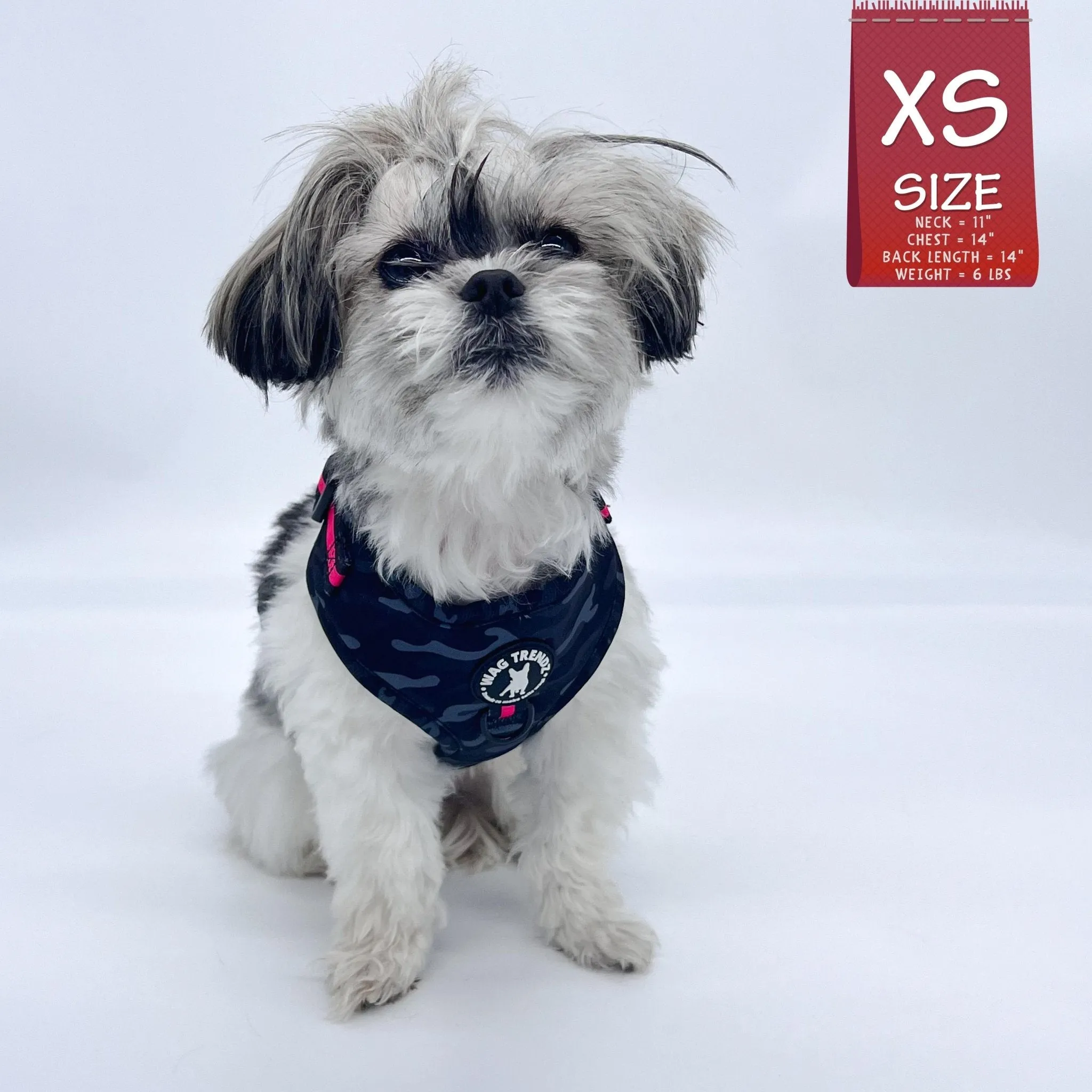 Dog Harness and Leash Set | Camo Chic (SHēk) Pink
