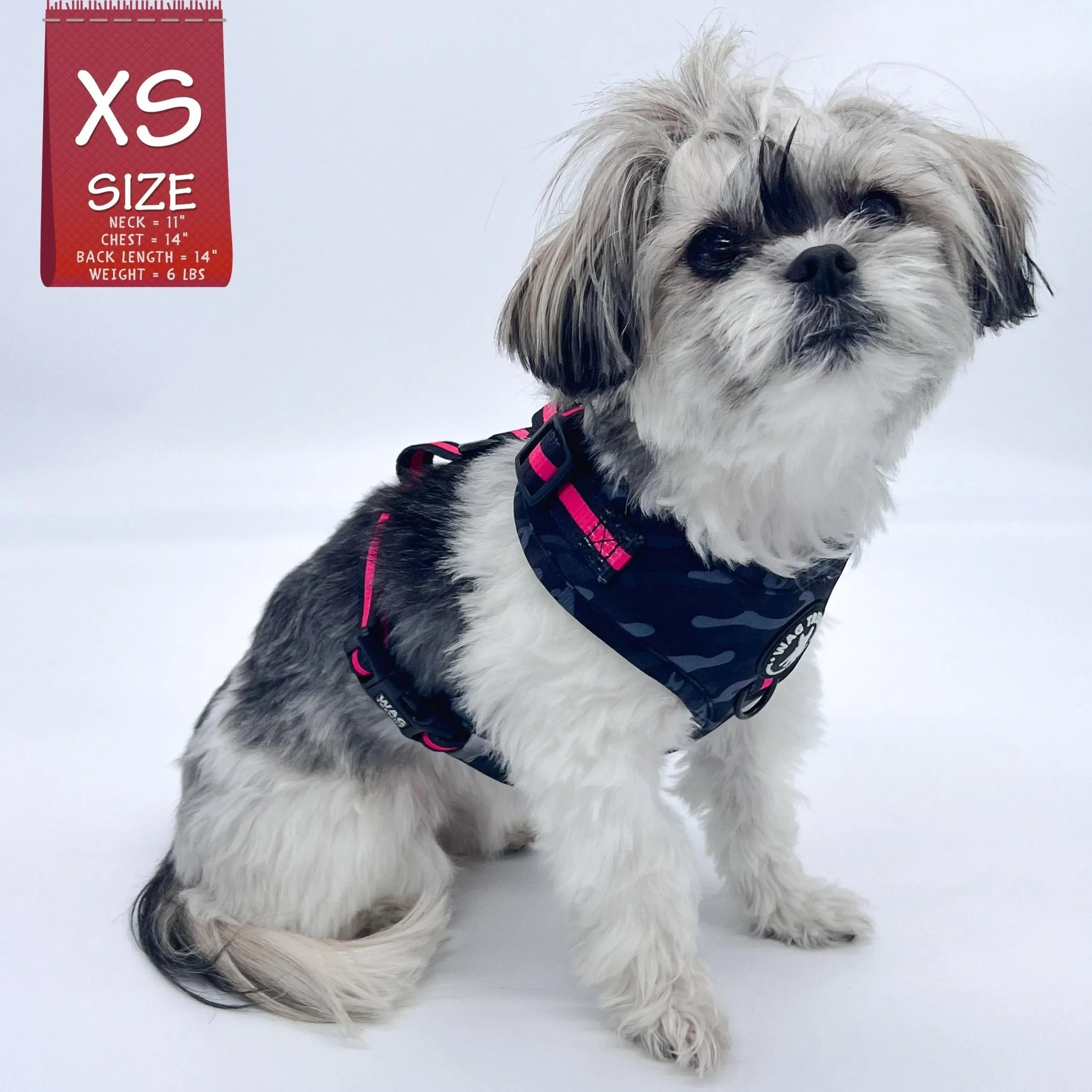 Dog Harness and Leash Set | Camo Chic (SHēk) Pink