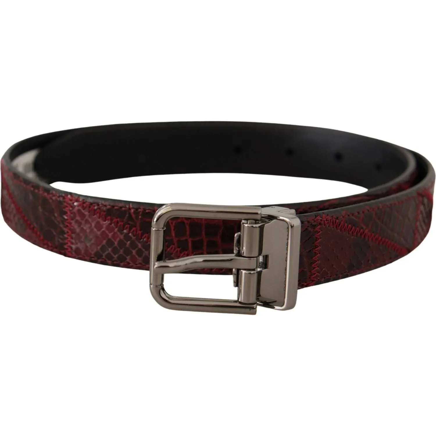 Dolce & Gabbana Elegant Red Exotic Leather Belt