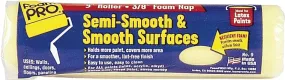 Foampro 9 Roller Cover, 3/8 in Thick Nap, 9 in L, Foam Cover