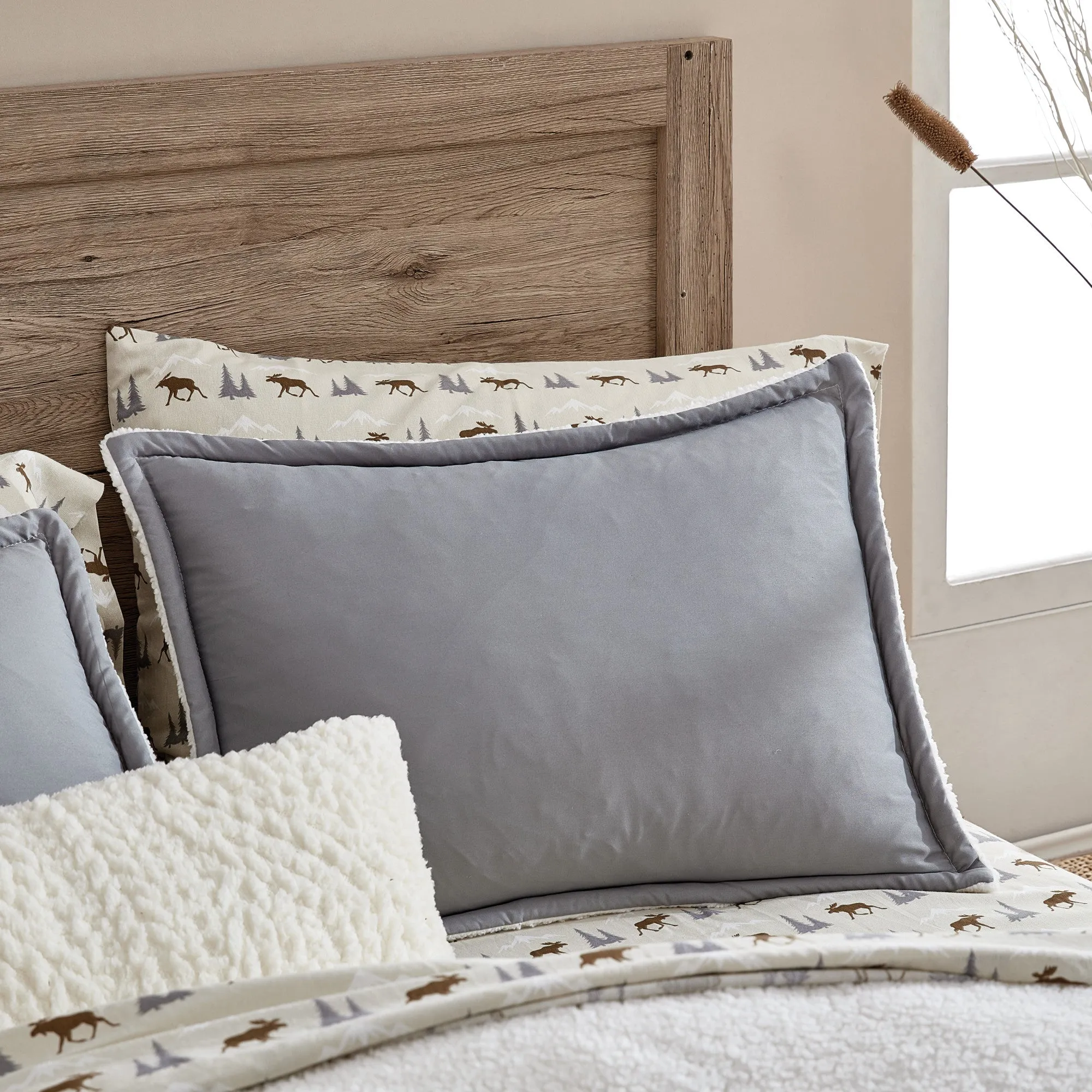G.H. Bass & Co. Puffer Sherpa Comforter Set
