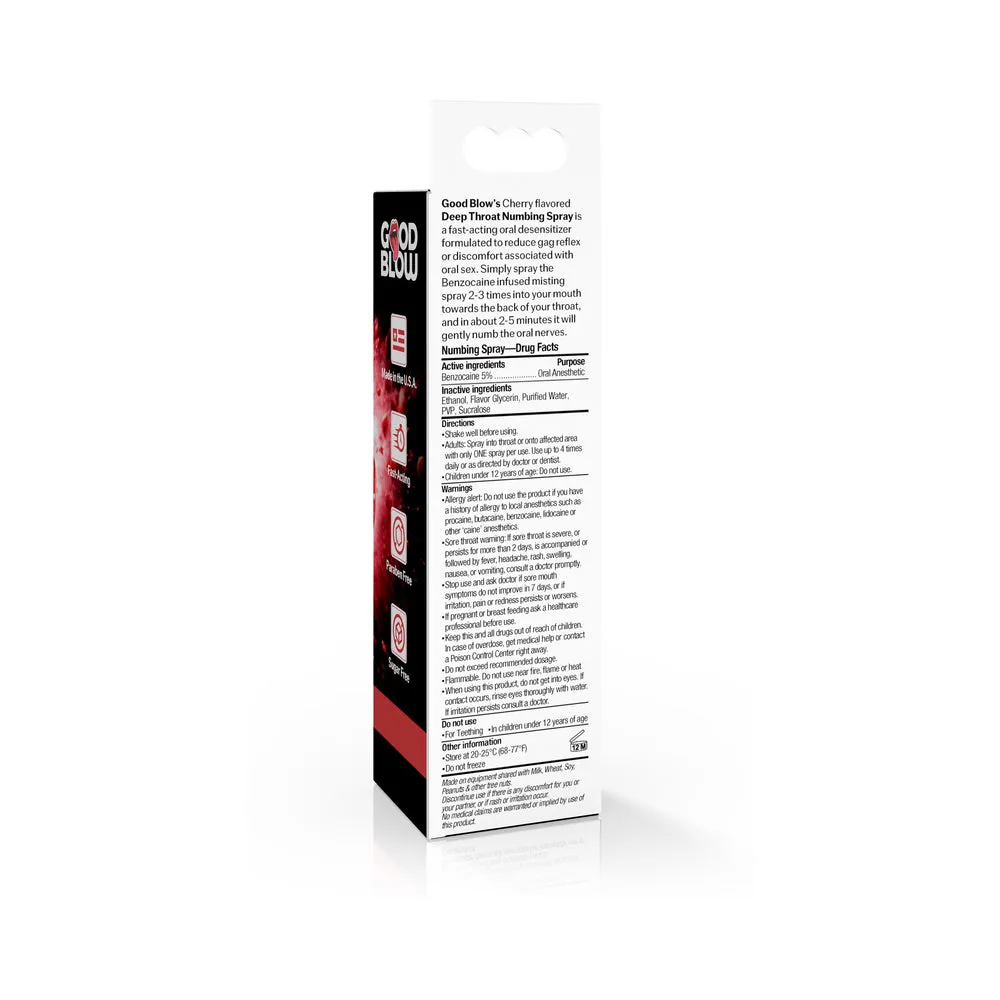 Good Blow Deep Throat Spray Cherry 1 oz.