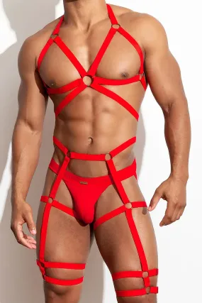 GUILTY Full Body Harness /Red