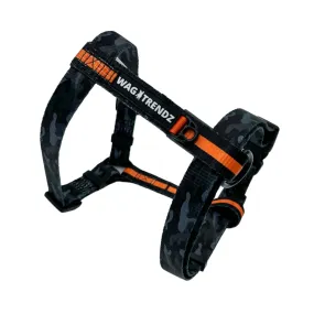 H Dog Harness | Orange Camo Chic (SHēk)