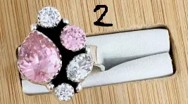 Happy Holidays Crystal Rings
