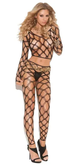 Hong Kong Diamond Fishnet Cami Lingerie Set