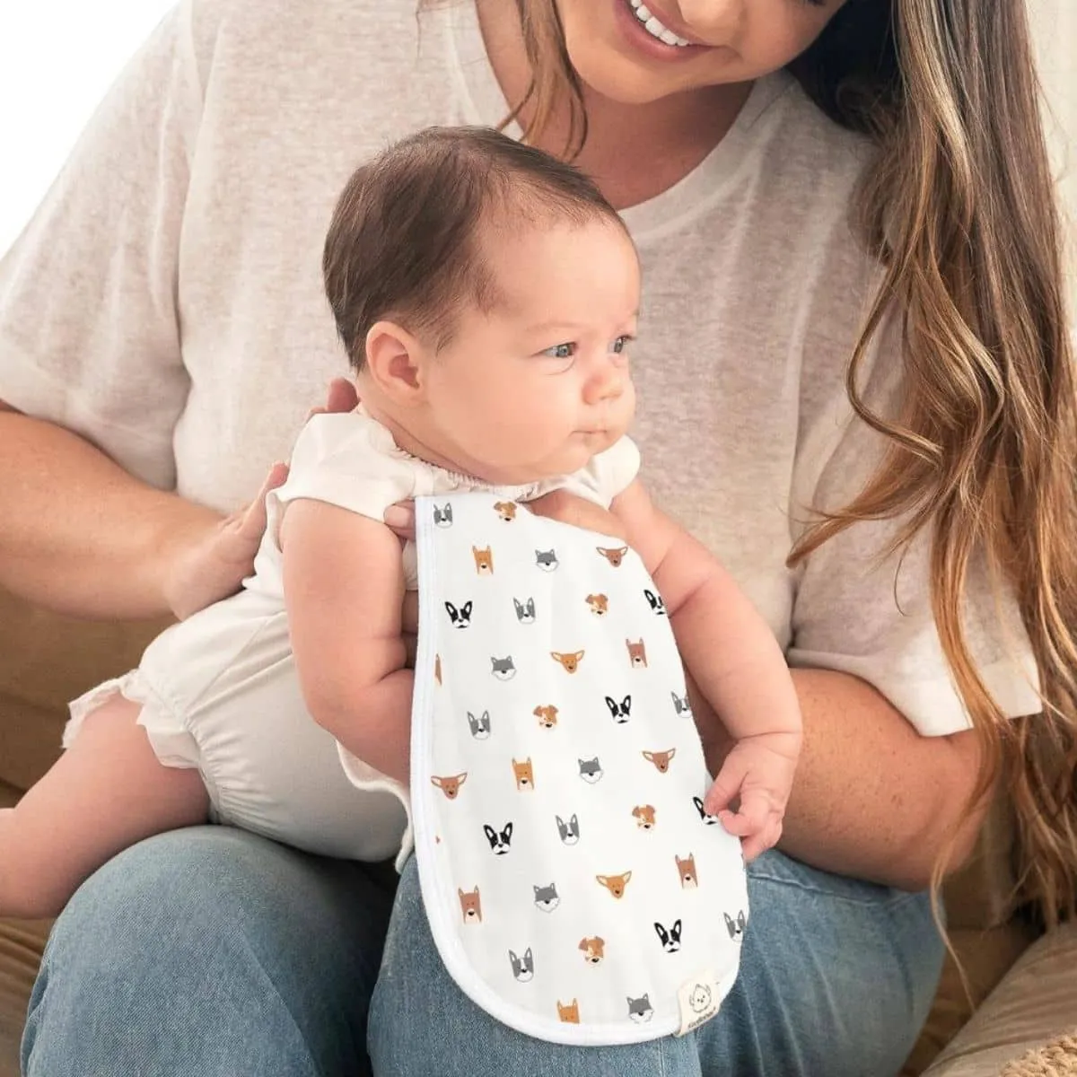 KeaBabies Softe Muslin Burp Cloths - Pets & Paws