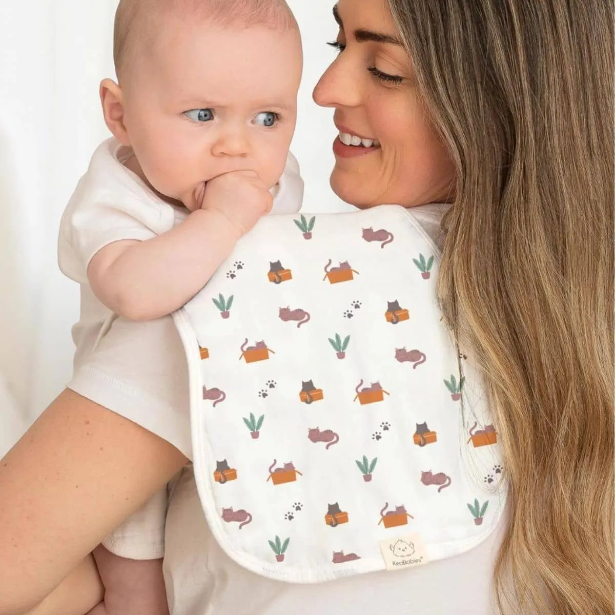 KeaBabies Softe Muslin Burp Cloths - Pets & Paws