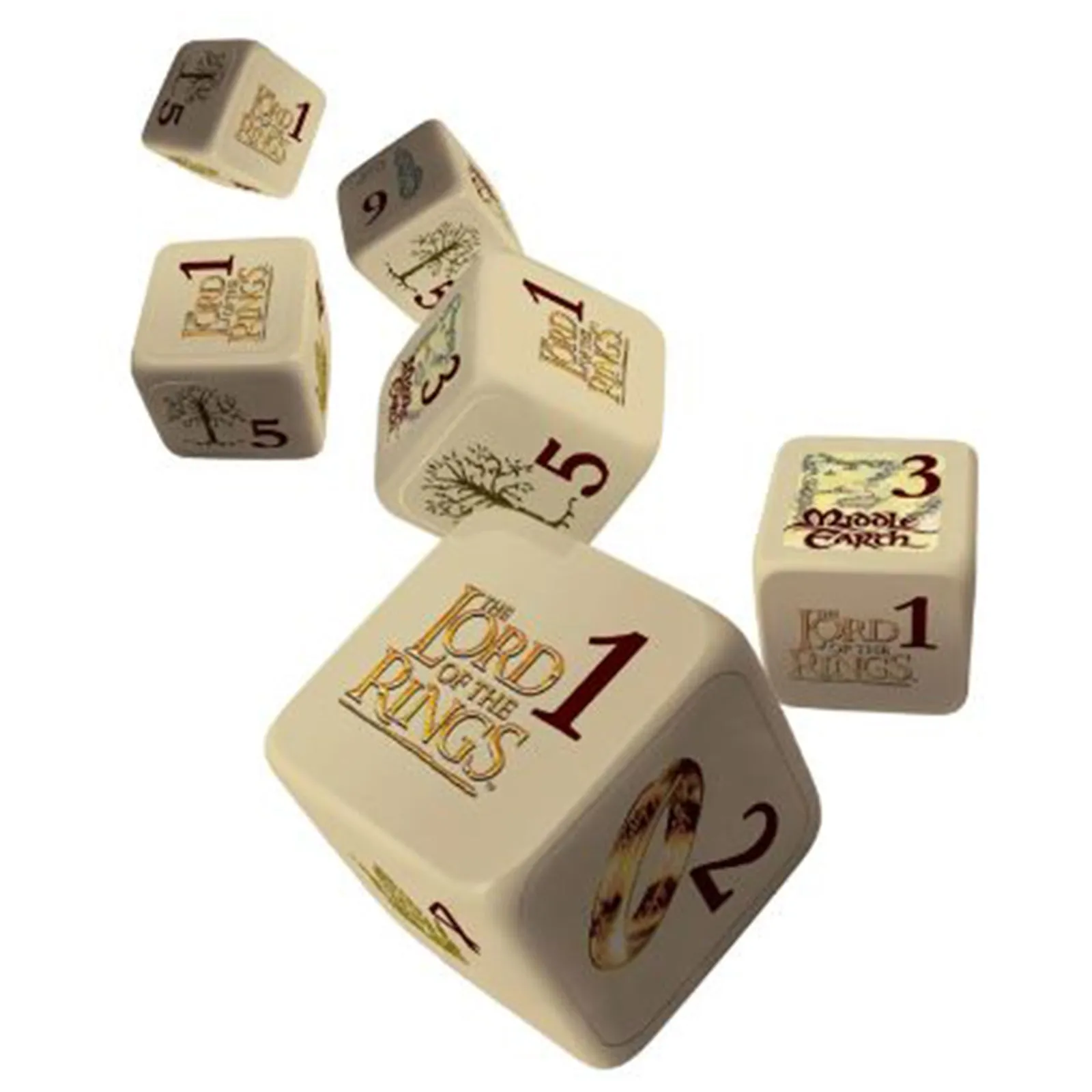 Masterpieces Lord Of The Rings Six Dice Set