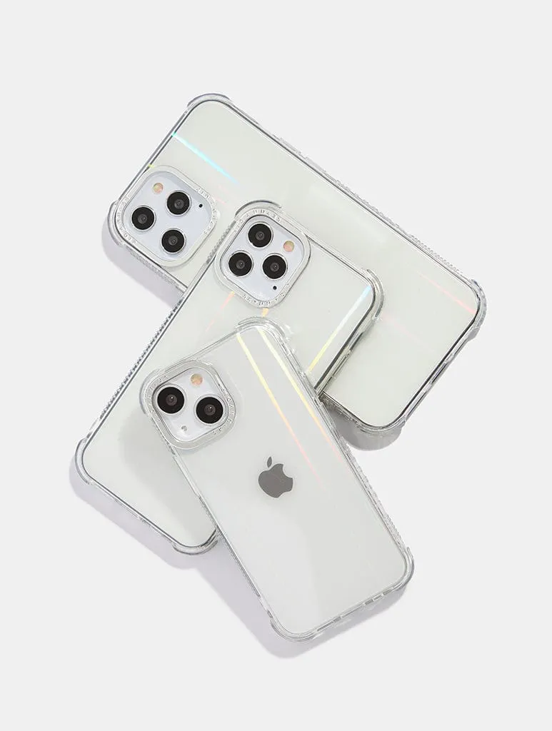 Minimal Subtle Holo Shock iPhone Case