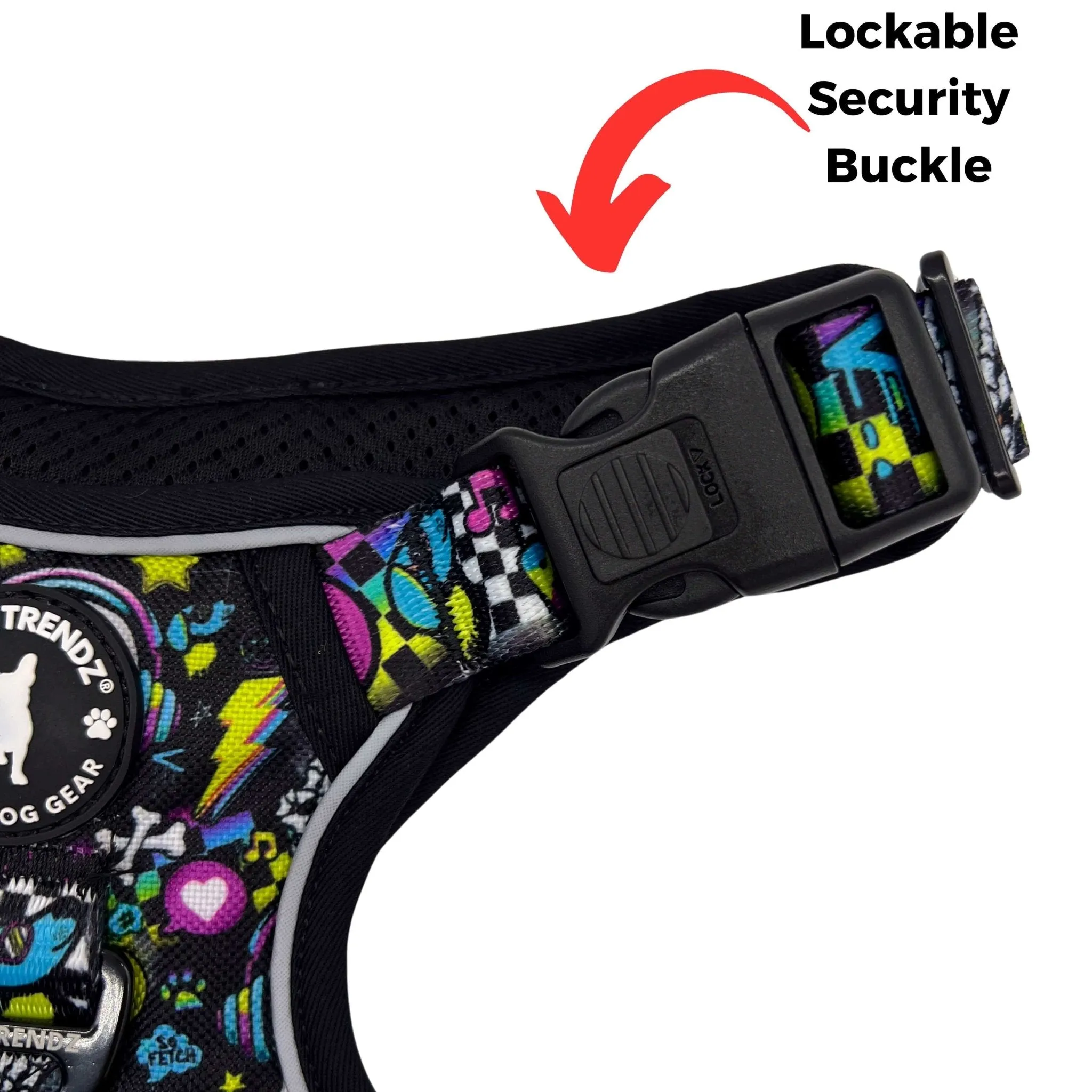No Pull Dog Harness With Handle | Skull Society
