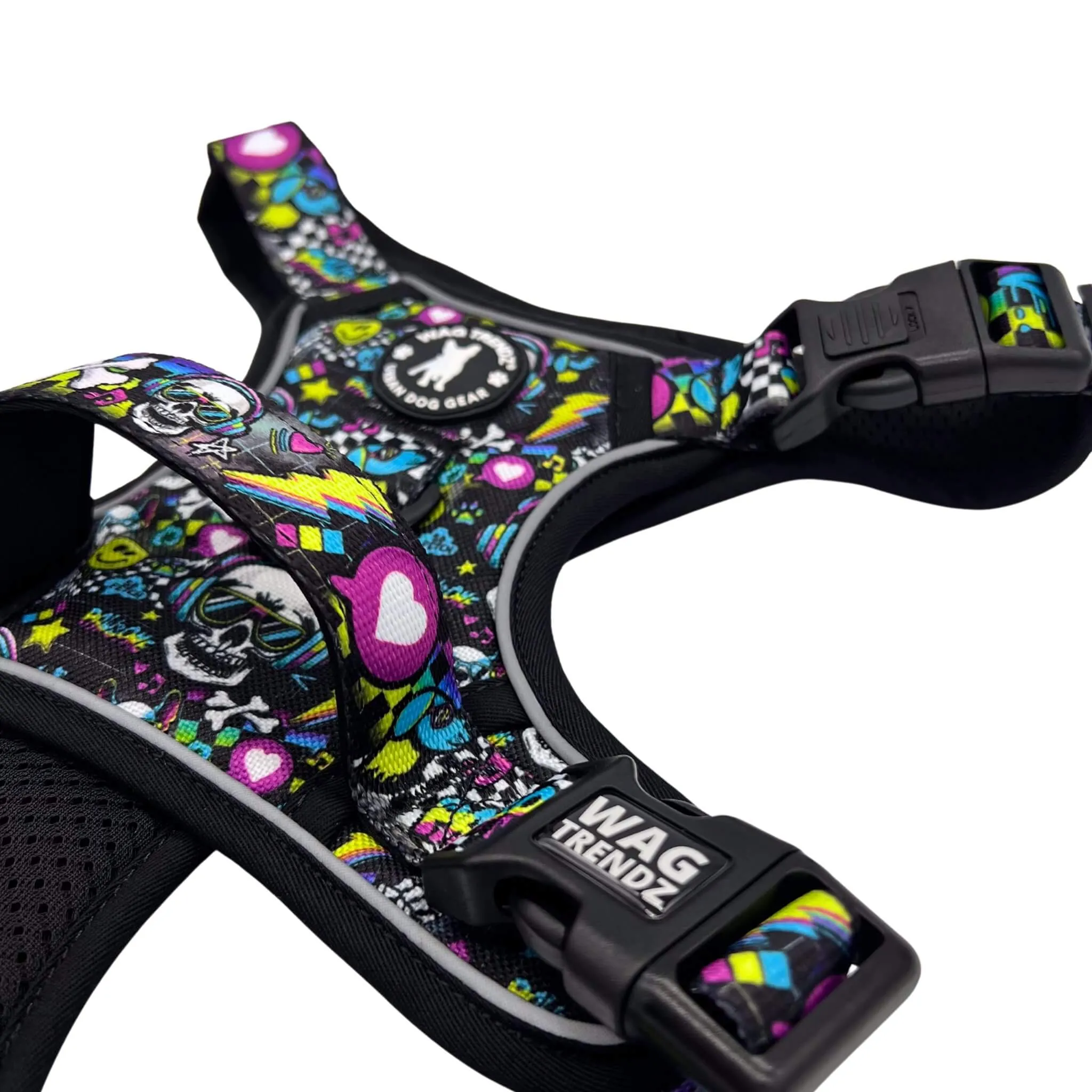No Pull Dog Harness With Handle | Skull Society