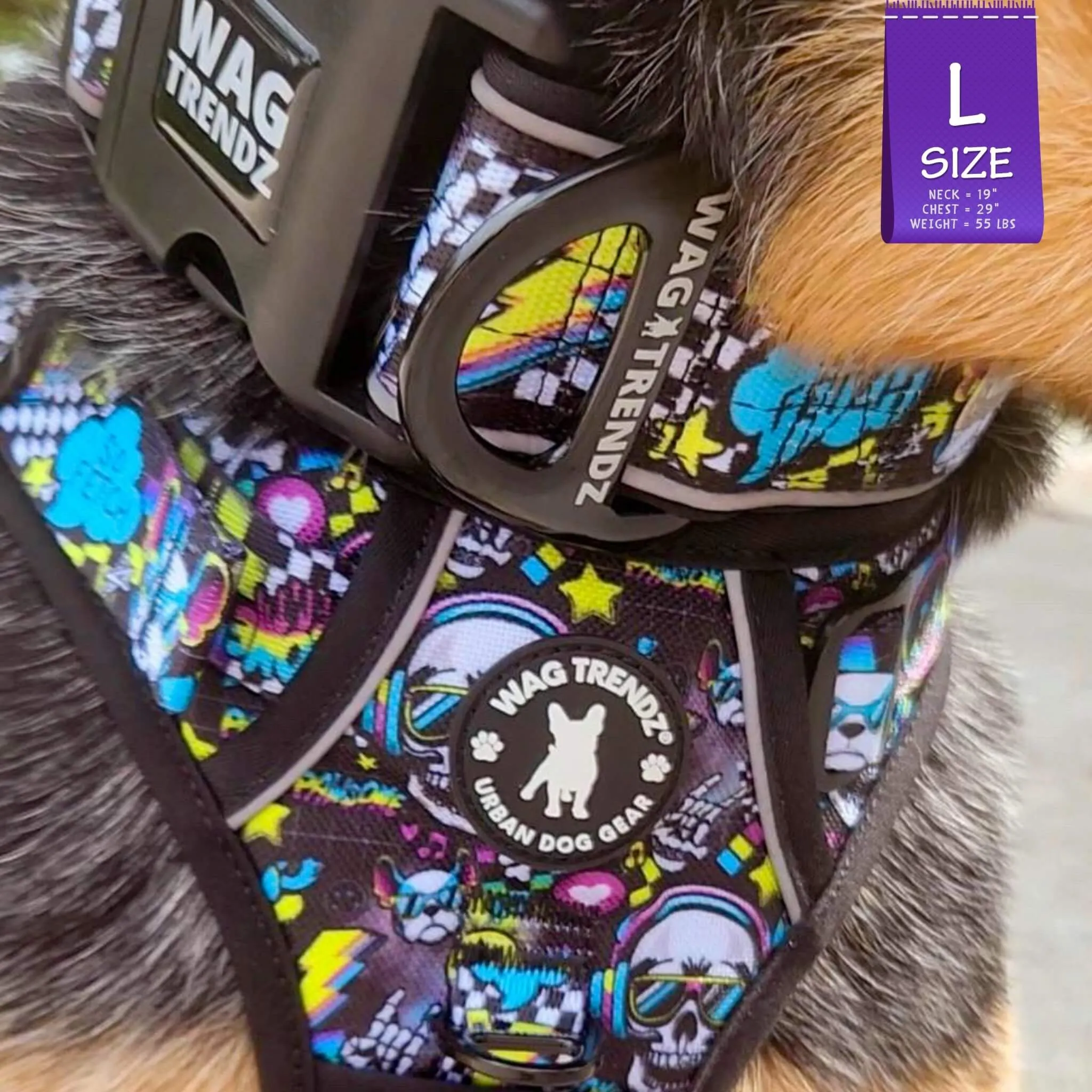 No Pull Dog Harness With Handle | Skull Society