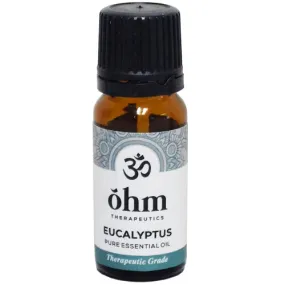 OHM Pure Essential Eucalyptus Oil 10 ml:  Therapeutic Grade