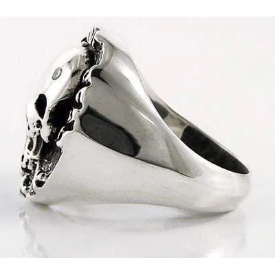 Punk Not Dead Skull Ring