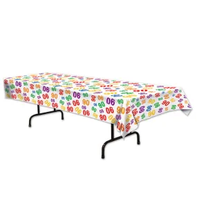 "High-Quality Plastic Tablecover - 90 Inches, 1/Pkg"