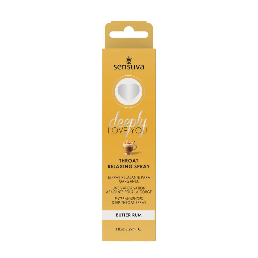 Sensuva Deeply Love You Throat Relaxing Spray Butter Rum 1 oz.
