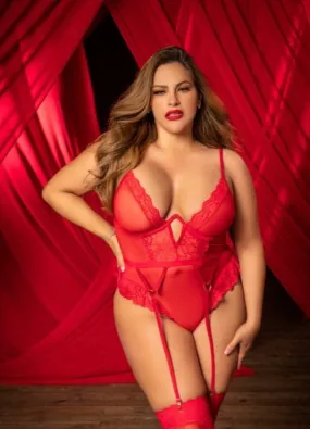 Tamara Lace Teddy Curvy