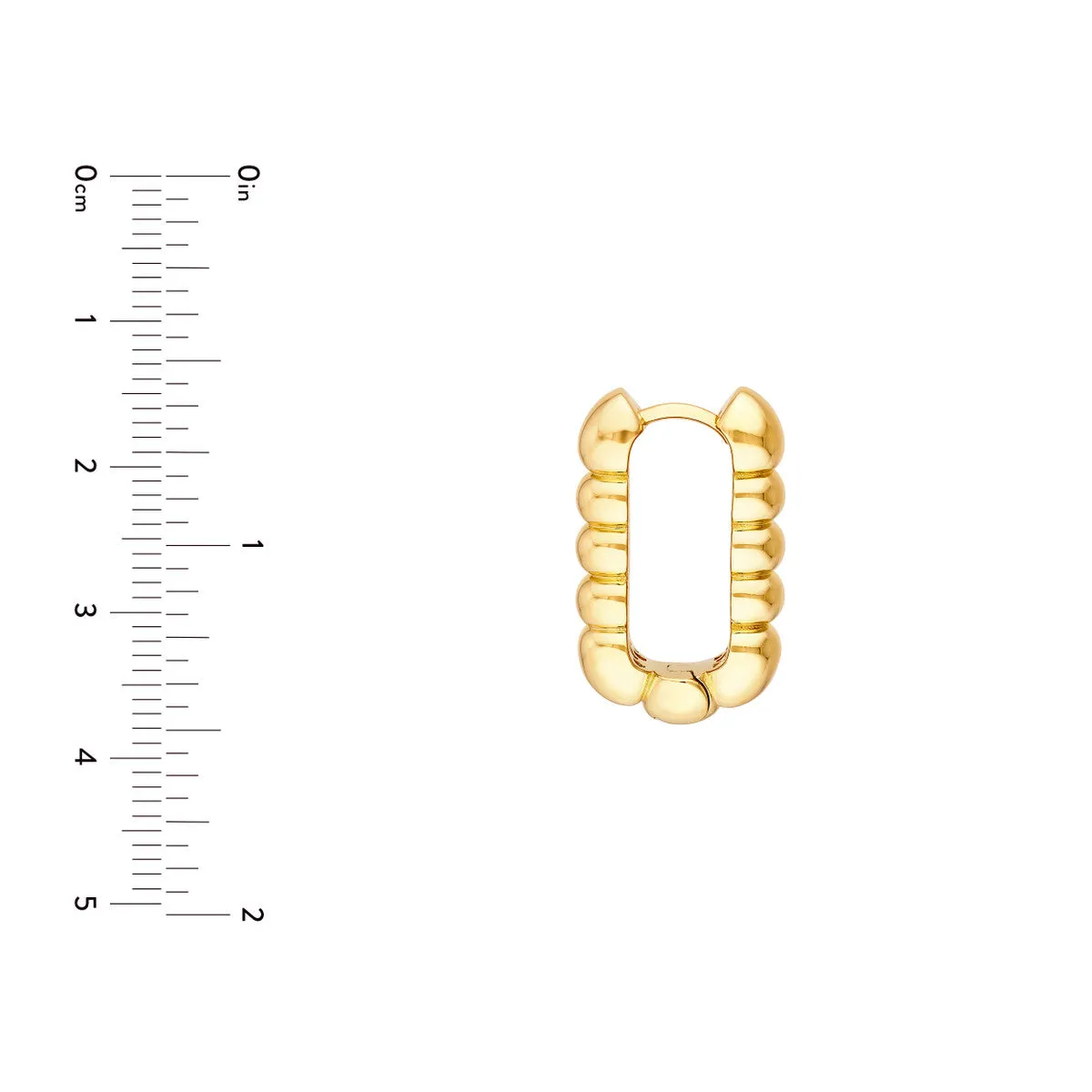 Textured Rectangular Hoops