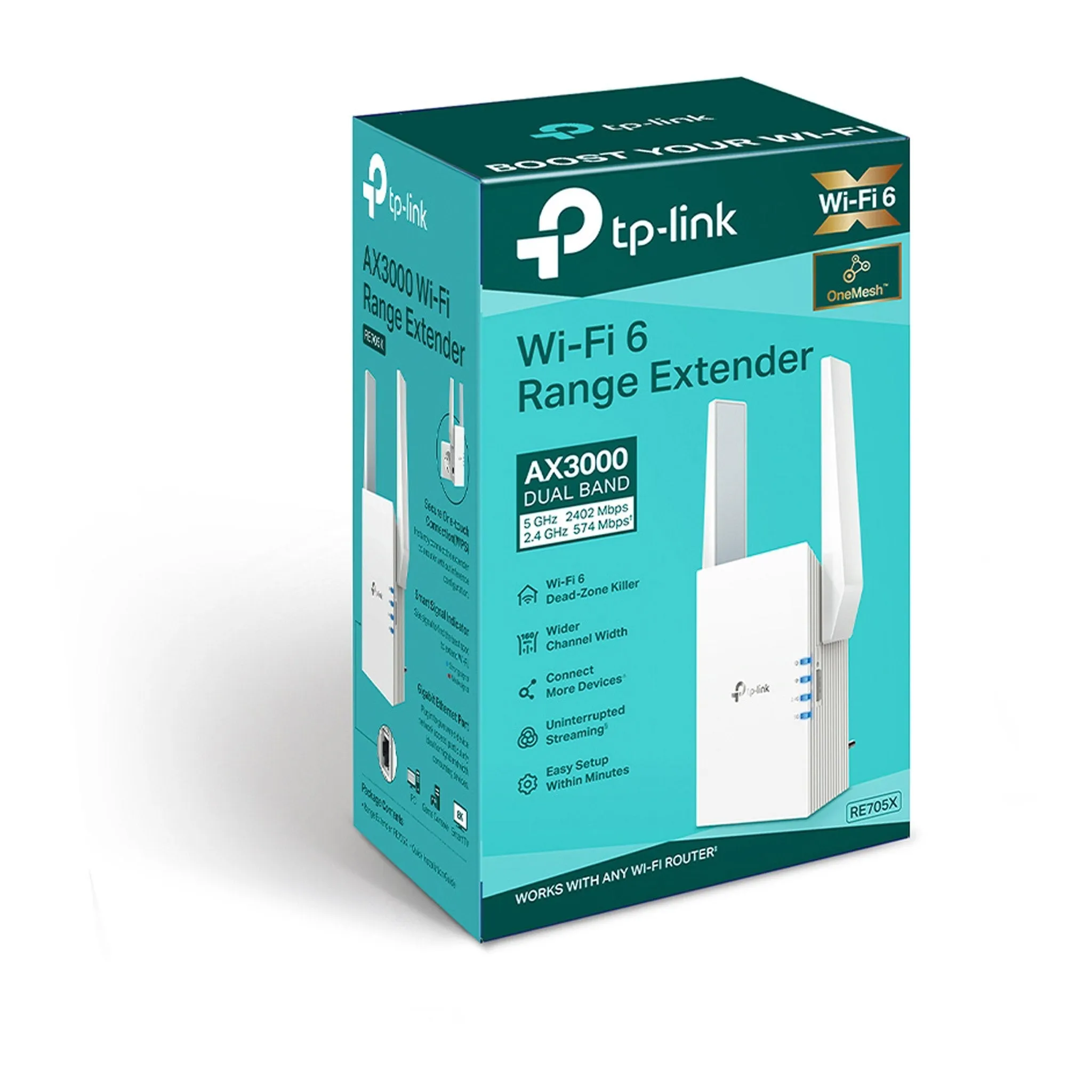 TP-Link RE705X AX3000 Mesh WiFi 6 Extender