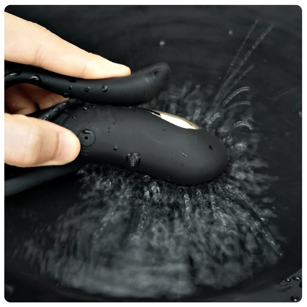 Vibrating Penis Ring with Clitoral and G-Spot Stimulation for Couples