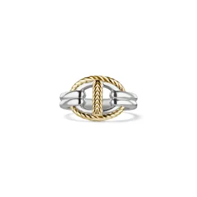 Vienna Single Link Ring with 18K Gold