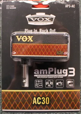 VOX AmPlug 3 AC30 Guitar Headphone Amp