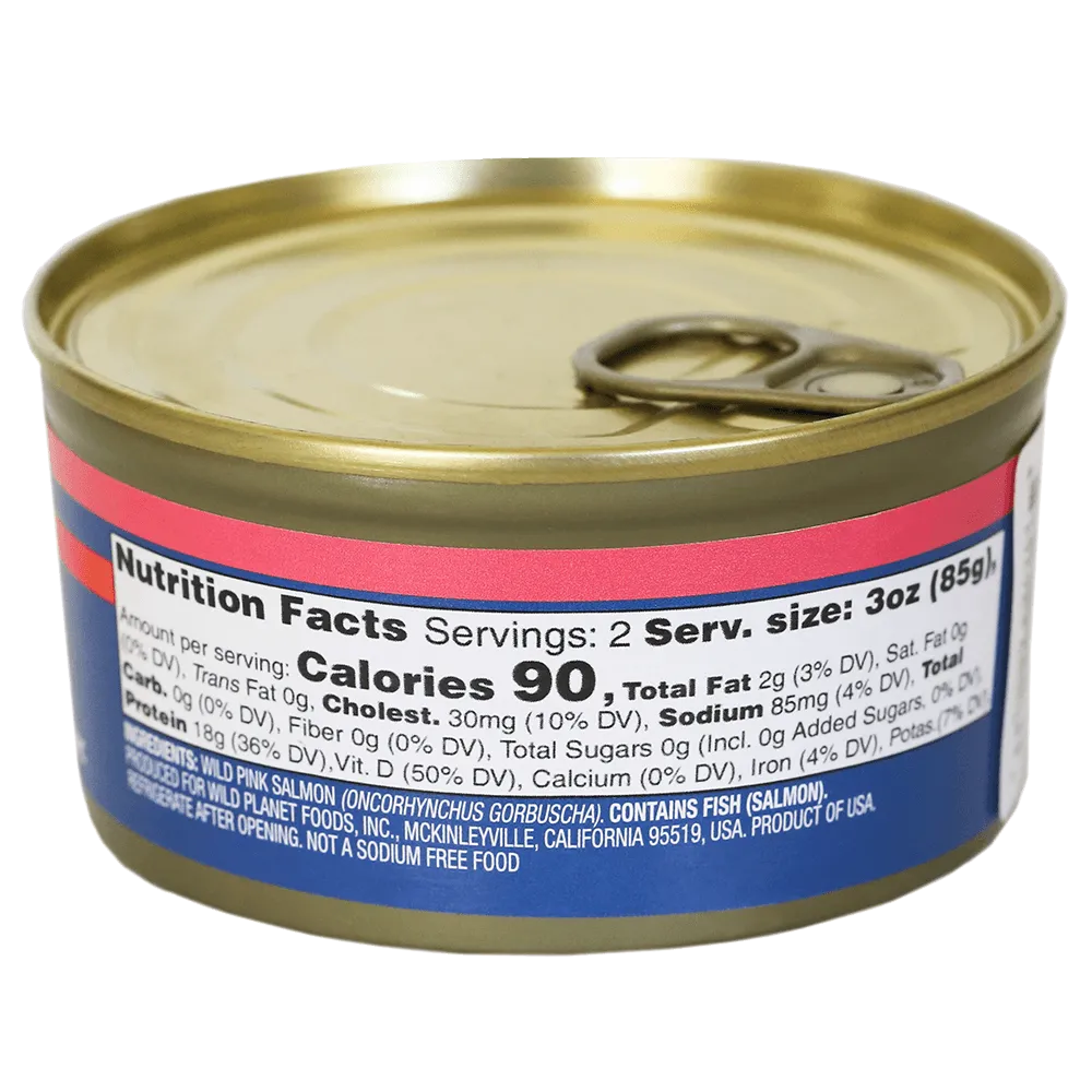 Wild Pink Salmon No Salt Added