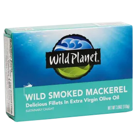 Wild Smoked Mackerel Fillets in Extra Virgin Olive Oil