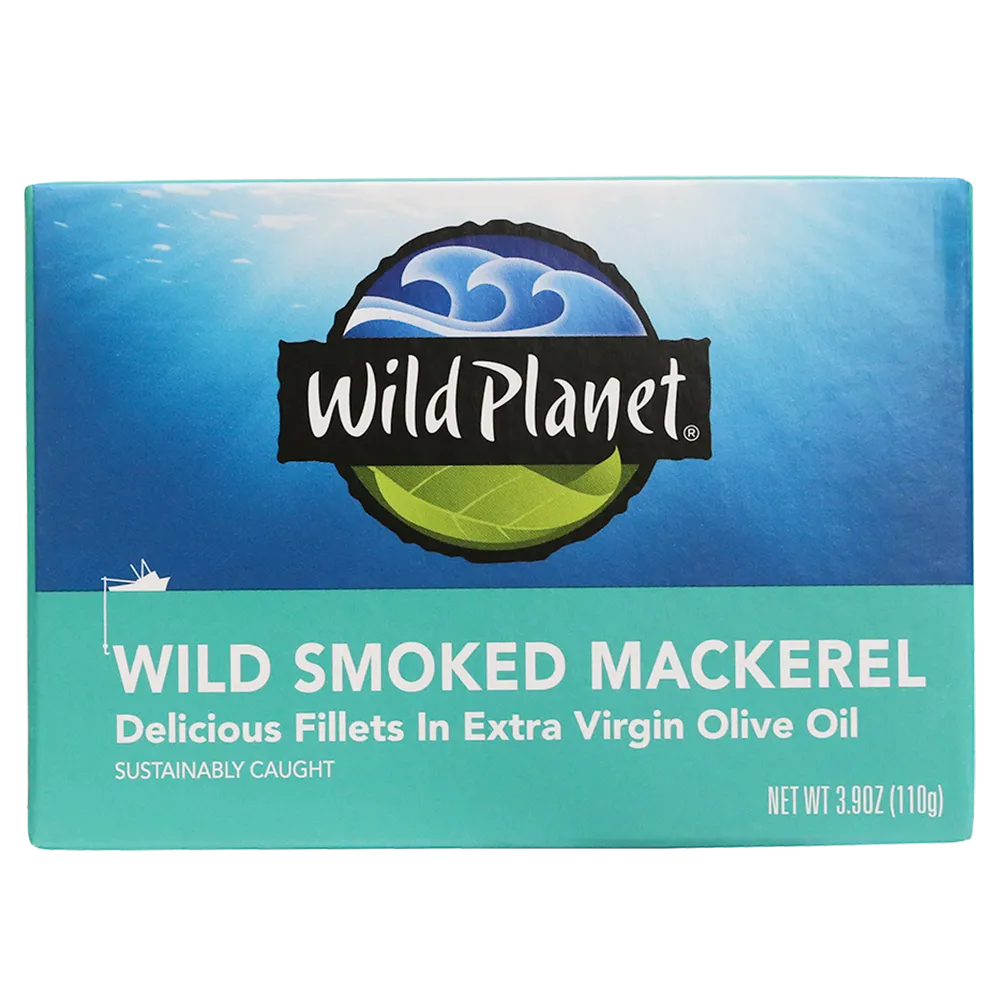 Wild Smoked Mackerel Fillets in Extra Virgin Olive Oil