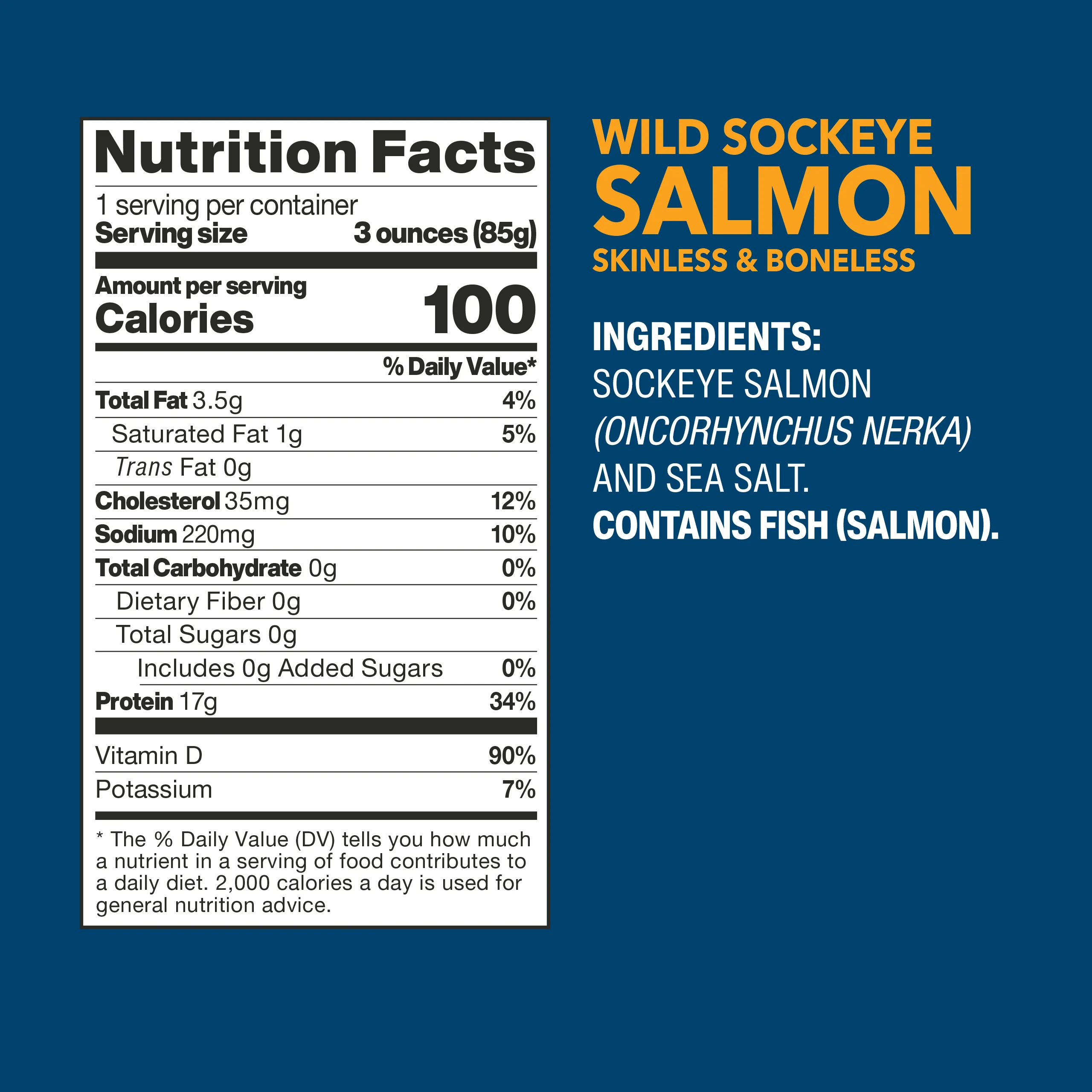 Wild Sockeye Salmon Single-Serve Pouch