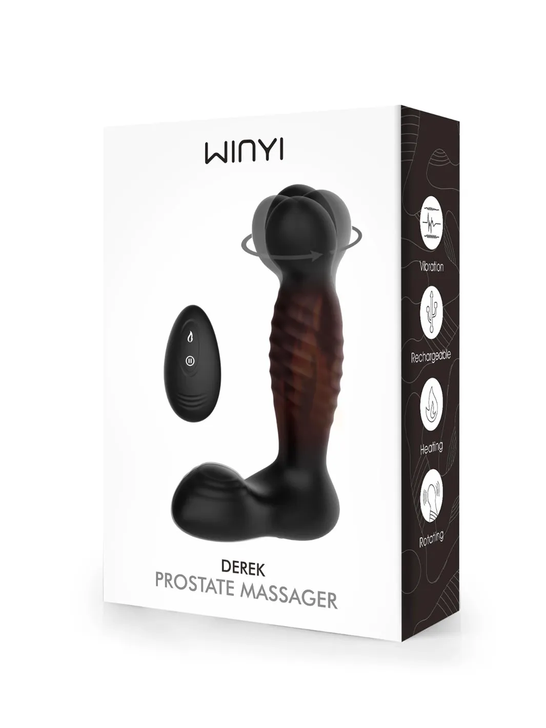 Winyi Derek Warming Rotating Vibrating Prostate Stimulator